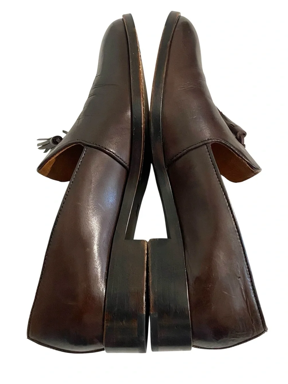 Frye Erica Venetian Leather Tassel Loafers Size 7 Preppy Classic Burgundy Brown